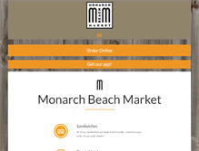 Tablet Screenshot of monarchbeachmarket.com
